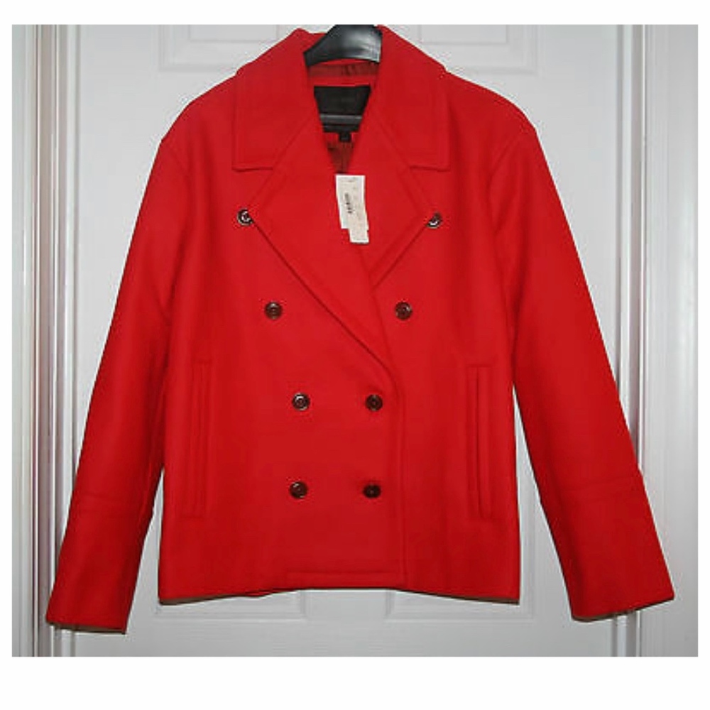 J.CREW WOOL MELTON PEACOAT